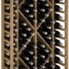 Meuble Range Bouteille de vin Série Godello en Pin Clair 69 bouteilles diamant