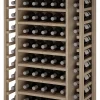 Meuble Range Bouteille de vin Série Godello en Chêne massif 65 bouteilles avec cubicules horizontaux
