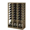 Meuble Range Bouteille de vin Série Godello en Pin Clair 48 bouteilles avec présentoir