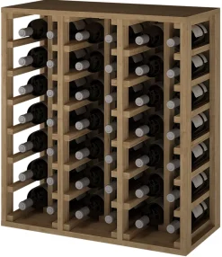 Meuble Range Bouteille de vin Série Godello en Pin Clair 42 bouteilles