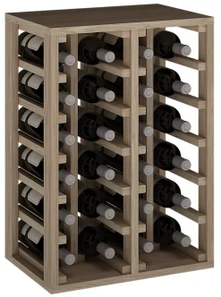 Meuble Range Bouteille de vin Série Godello en Chêne massif 24 bouteilles