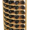 Meuble Range Bouteille de vin Série Godello en Pin Clair coin 50 bouteilles