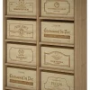 Meuble Range Bouteille de vin Série Godello en Pin Clair pour 8 boites de bois