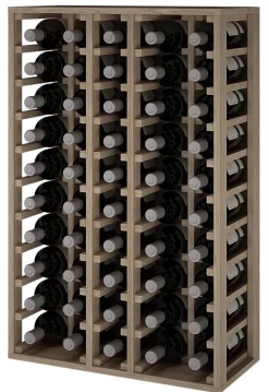 Meuble Range Bouteille de vin Série Godello en Chêne massif 50 bouteilles