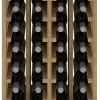 Meuble Range Bouteille de vin Série Godello en Pin Clair 24 bouteilles