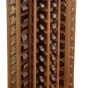 Meuble Range Bouteille de vin Série Godello en Chêne massif coin extérieur 40 bouteilles