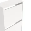Meuble rangement chaussures 2 niveaux blanc l.50,2 x H.87,1 x P.23,8 cm Tvilum Vibe