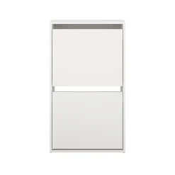 Meuble rangement chaussures 2 niveaux blanc l.50,2 x H.87,1 x P.23,8 cm Tvilum Vibe