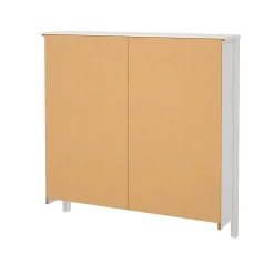 Meuble rangement chaussures 2 niveaux l. 102,6 x H. 102,9 x P. 24,6 cm Tvilum Madrid