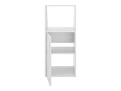 Meuble sous pente 1 porte et 1 niche - Blanc - ADEZIO