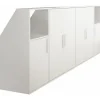 Meuble sous pente 6 portes et 2 niches - Blanc - ADEZIO