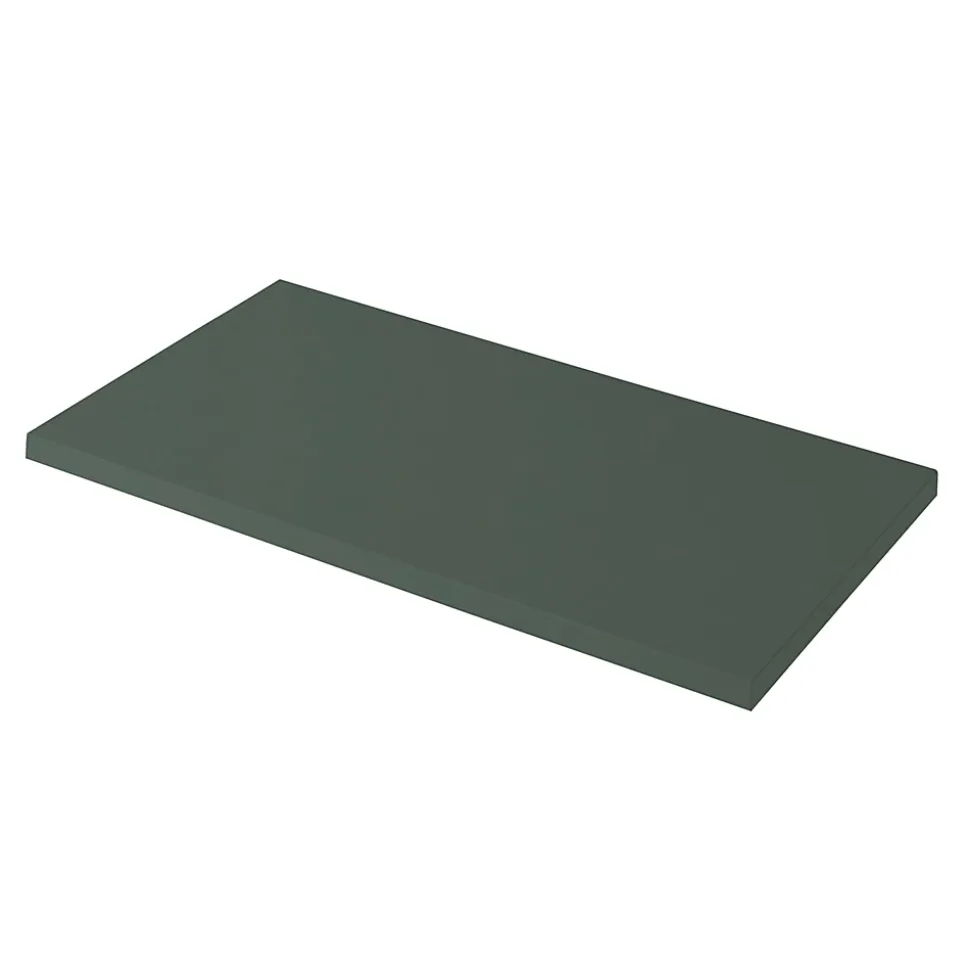 Meuble sous vasque à poser l.80 cm vert + plan de toilette, GoodHome Perma