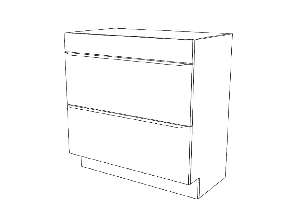 Meuble sous vasque à poser gris l.80 x H.82 x P.45 cm, GoodHome Imandra