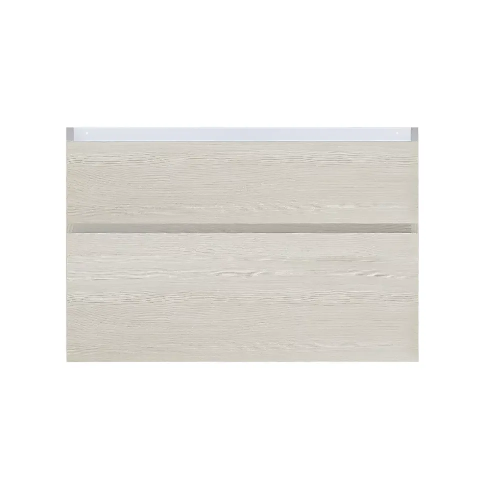 Meuble sous vasque effet chêne l.90 x H.57 x P.50 cm 2 tiroirs, Calao