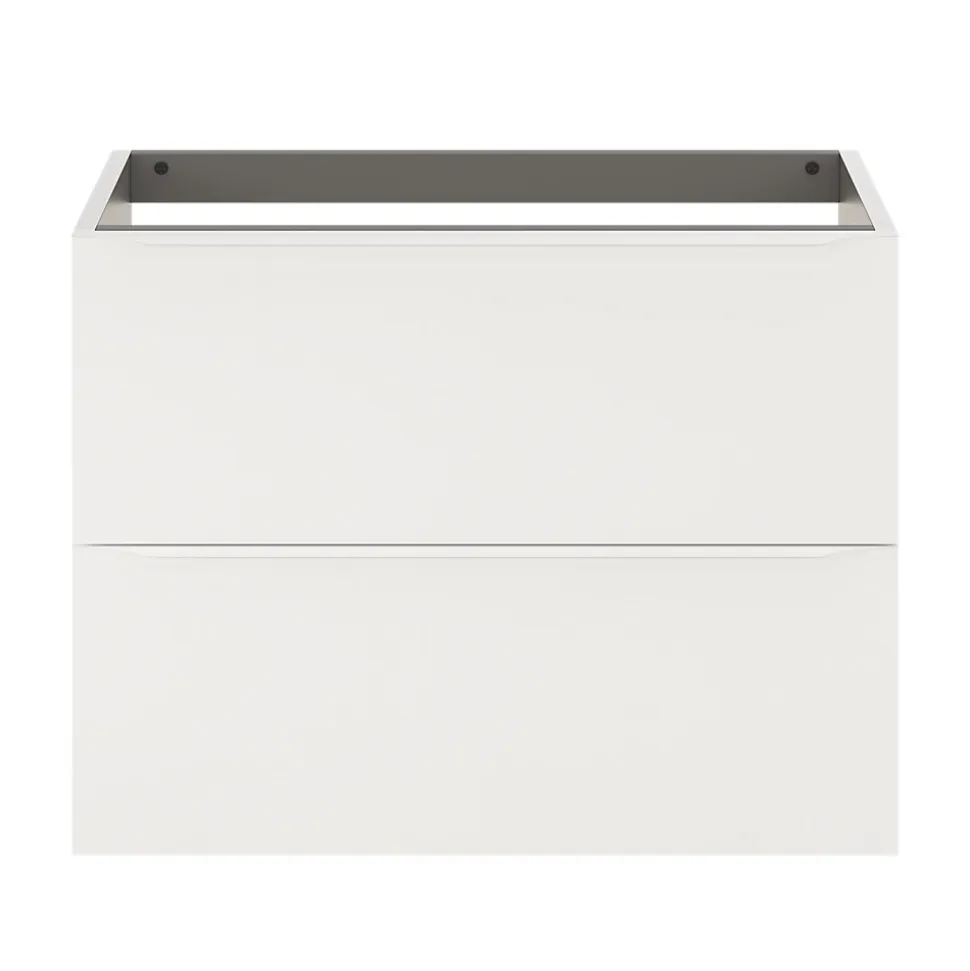 Meuble sous vasque suspendu blanc mat l.80 x H.60 x P.45 cm, GoodHome Imandra