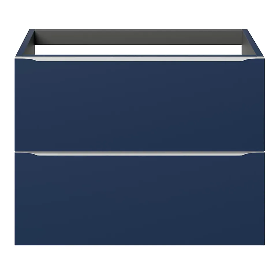Meuble sous vasque suspendu bleu nuit mat l.80 x H.60 x P.45 cm, GoodHome Imandra