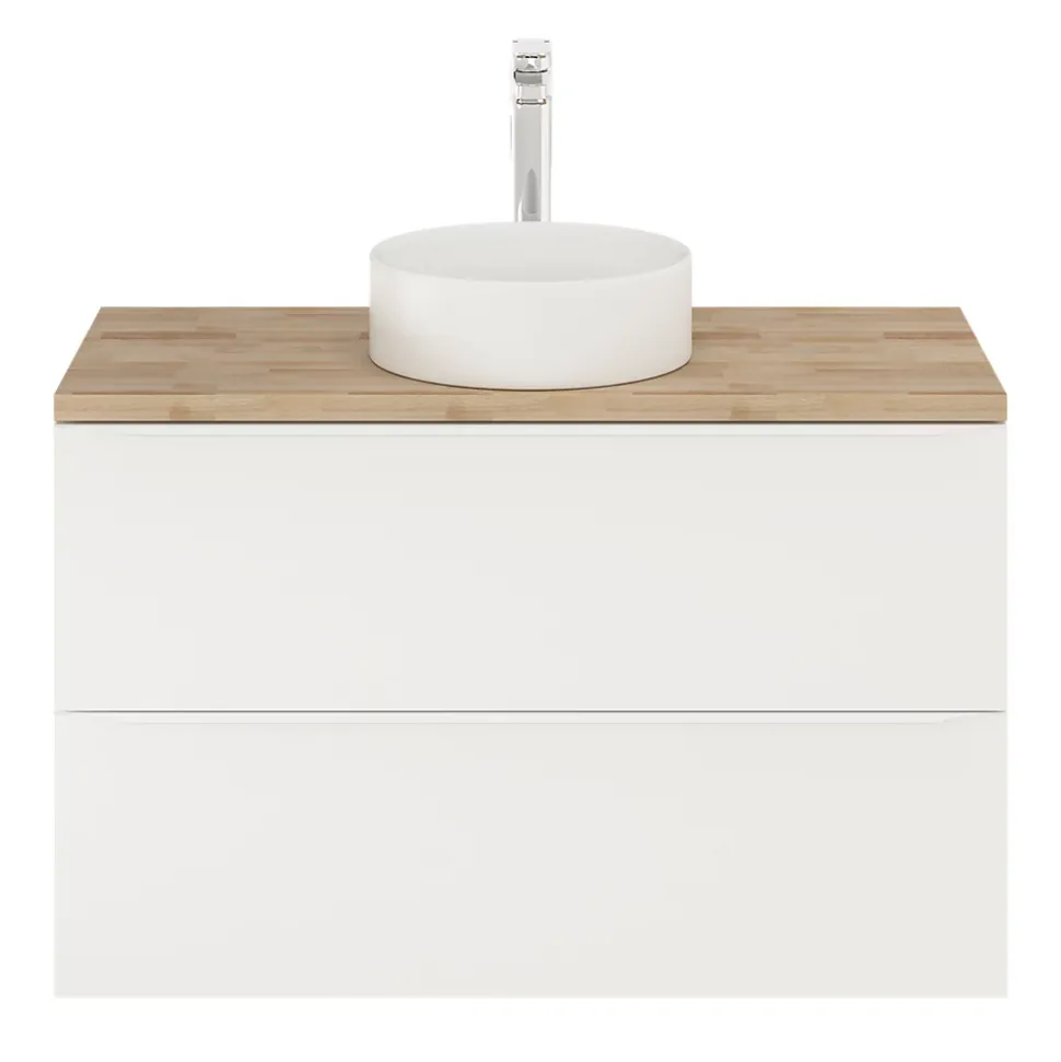 Meuble sous vasque suspendu blanc mat l.100 x H.60 x P.45 cm, GoodHome Imandra