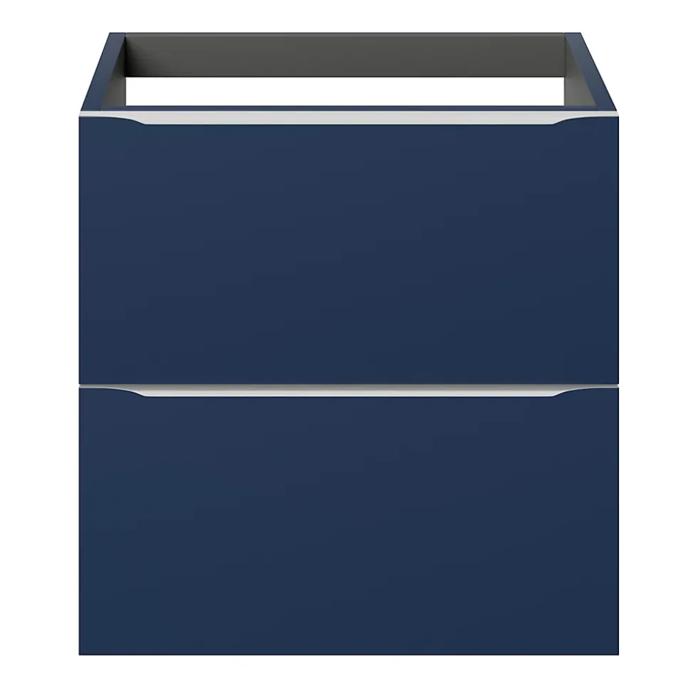Meuble sous vasque suspendu bleu nuit mat l.60 x H.60 x P.45 cm, GoodHome Imandra