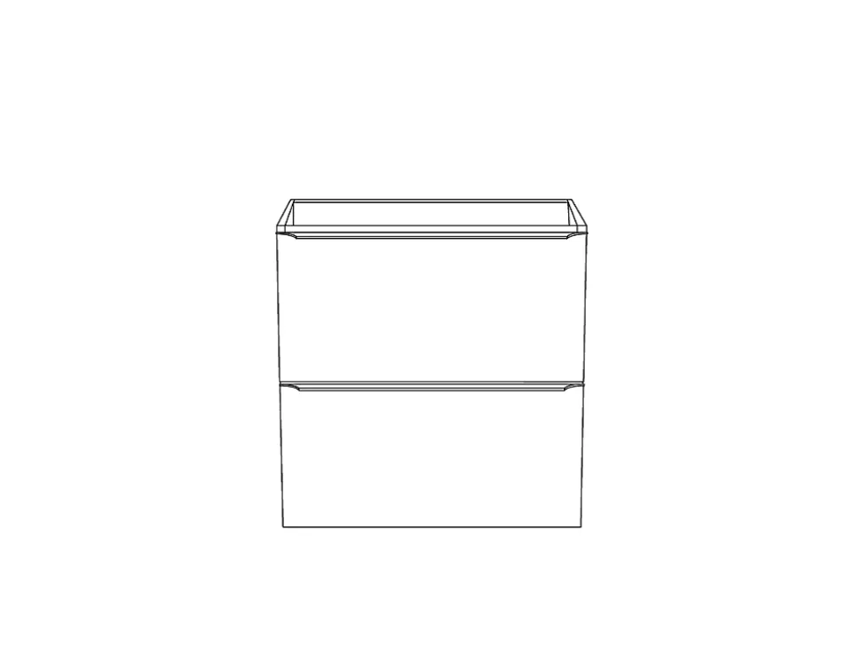 Meuble sous vasque suspendu effet chêne l.60 x H.60 x P.45 cm, GoodHome Imandra