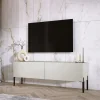 Meuble TV : Cachemire, Pieds Noir, 140 X 52 X 32 Cm