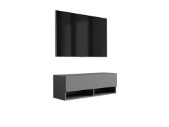 Meuble TV 100 cm Anthracite, 100 x 32 x 34 cm