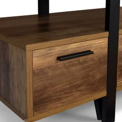 Meuble TV 113 cm AUSTRIA avec tiroirs bois pieds épingle