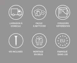 Meuble TV 100 cm Blanc Mat, 100 x 32 x 34 cm