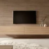 Meuble TV 200 cm chêne Linberg Bisira