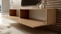 Meuble TV 200 cm chêne Linberg Bisira