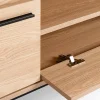 Meuble TV 180 cm SEATTLE avec rangements design industriel