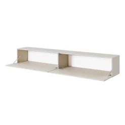Meuble TV 200 cm taupe (gris-beige) BISIRA