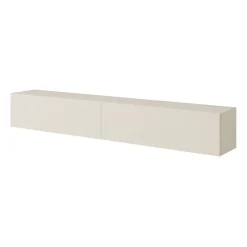 Meuble TV 200 cm taupe (gris-beige) BISIRA