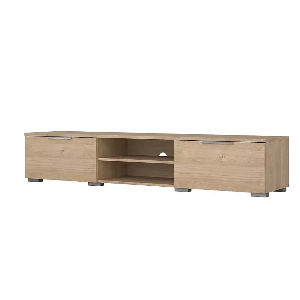 Meuble TV 2 tiroirs et 2 niches L173 cm - BILLIE