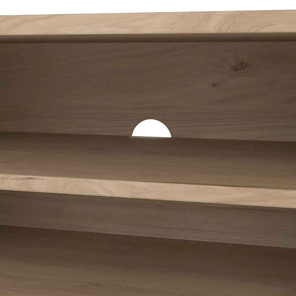 Meuble TV 2 tiroirs et 2 niches L173 cm - BILLIE