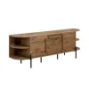Meuble TV arrondi en bois recyclé Blaise