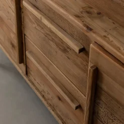 Meuble TV arrondi en bois recyclé Blaise