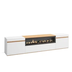 Meuble TV, Banc Télé, 200x35x45cm, Pour les TV jusqu'à 80