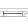 MEUBLE TV BLANC LAQUE 2M00 AVEC 3 ESPACES DE RANGEMENT FERMES ET UNE NICHE OUVERTE - KIMI