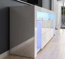 MEUBLE TV BLANC 1M56 - MINELLI