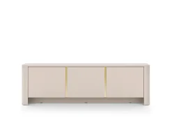 Meuble TV, Cachemire, 168 x 39 x 52 cm, Meuble moderne aux bords arrondis