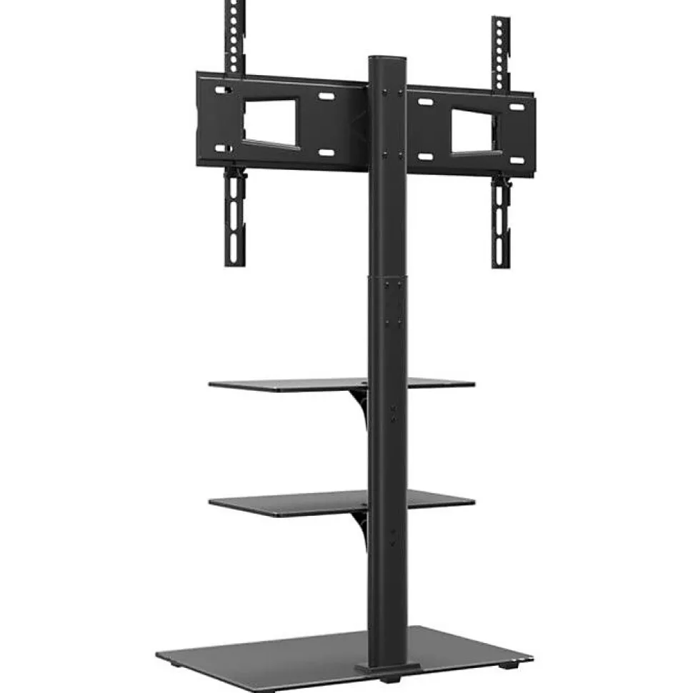Meuble TV d angle 3 niveaux pour 32 65 pouces noir