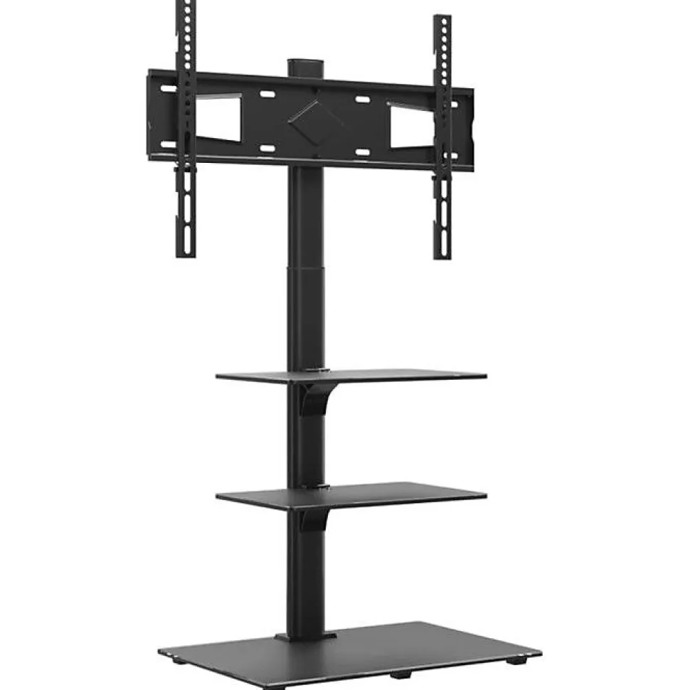Meuble TV d angle 3 niveaux pour 32 65 pouces noir