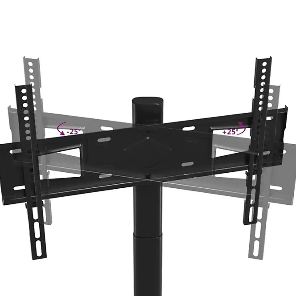 Meuble TV d angle 3 niveaux pour 32 65 pouces noir
