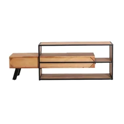 Meuble TV en bois d'acacia Ernest
