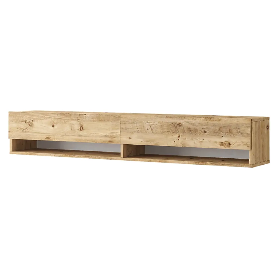 Meuble TV Laitila à 2 portes 29,5 x 180 x 31,5 cm effet bois de pin en.casa