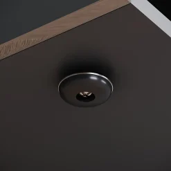 Meuble TV LED SIRHONA Moderne Demi-ouvert Placer Space+Verre Stratifiée+Noir+150cm