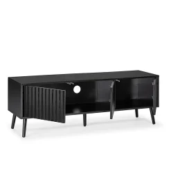 Meuble TV Lluvia 3 portes couleur noir