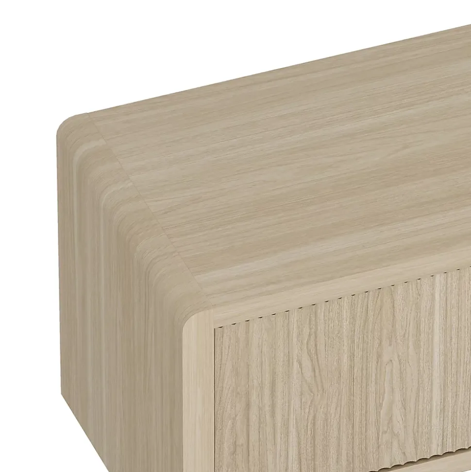 Meuble TV Lukkodso 150 x 40 x 40 cm effet chêne en.casa
