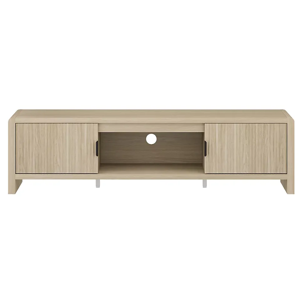 Meuble TV Lukkodso 150 x 40 x 40 cm effet chêne en.casa