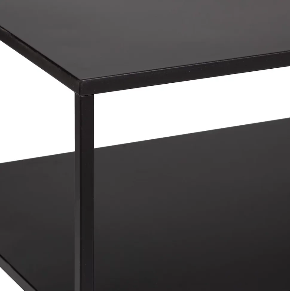 Meuble TV métal noir 3 étagères Atmosphera